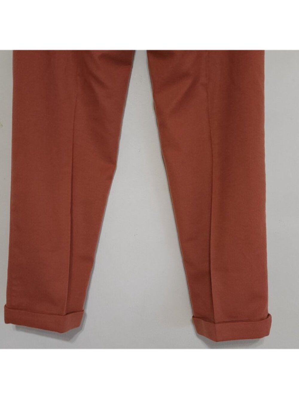 Kiton Cashmere Trousers Drawstring Ankle Pants Sz 42 Italy Orange - Picture 10 of 16